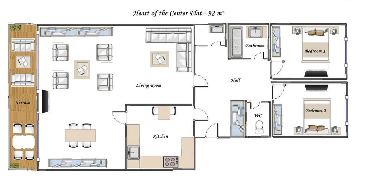 Heart Of Nice- Modern Elegant 2Br Flat Big Terrace Εξωτερικό φωτογραφία